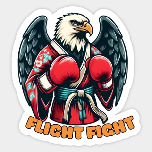 Kickboxing eagle Sticker